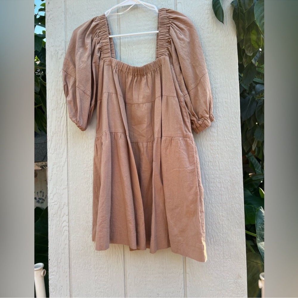 Mustard seed 100% cotton boho bubble dress